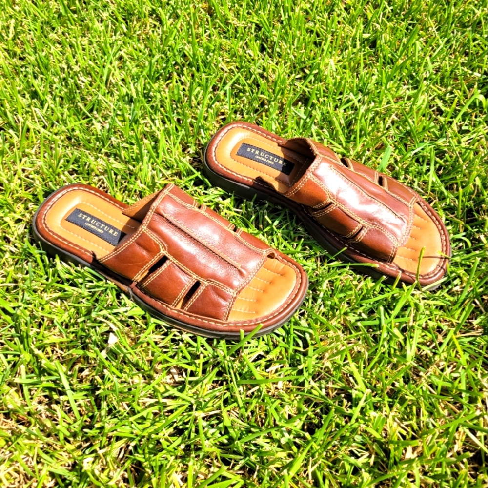Y2k Leather LINED Structure Grippy Sole Cushioned